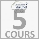 Chèque-cadeau "Les Coulisses du Chef" - Forfait 5 cours