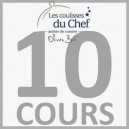 Chèque-cadeau "Les Coulisses du Chef" - Forfait 10 cours - Adulte