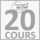 Chèque-cadeau "Les Coulisses du Chef" - Forfait 20 cours et diplôme